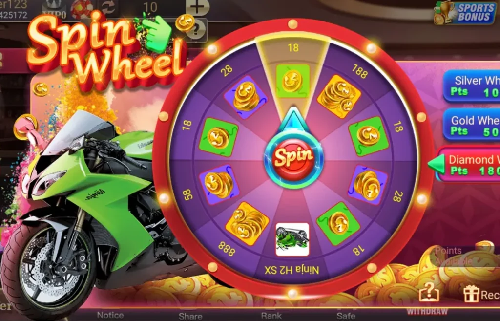 3PattiWorld Spin Bonus